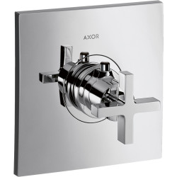 AX Citterio Bateria termostatyczna HighFlow z uchwytem krzyżowym, podtynkowa, Chrom