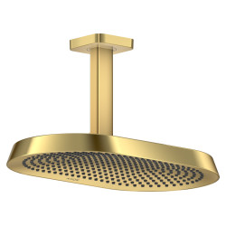 AX ShowerSphere Głowica prysznicowa 370/220 2jet z przyłączem sufitowym, Złoty Optyczny Polerowany