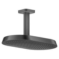 Axor ShowerSphere Głowica prysznicowa 370/220 2jet EcoSmart z przyłączem sufitowym, Czarny Chrom Szczotkowany