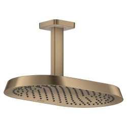Axor ShowerSphere Głowica prysznicowa 370/220 1jet EcoSmart z przyłączem sufitowym, Brąz Szczotkowany