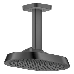 Axor ShowerSphere Głowica prysznicowa 250/160 1jet EcoSmart+ z przyłączem sufitowym, Czarny Chrom Szczotkowany