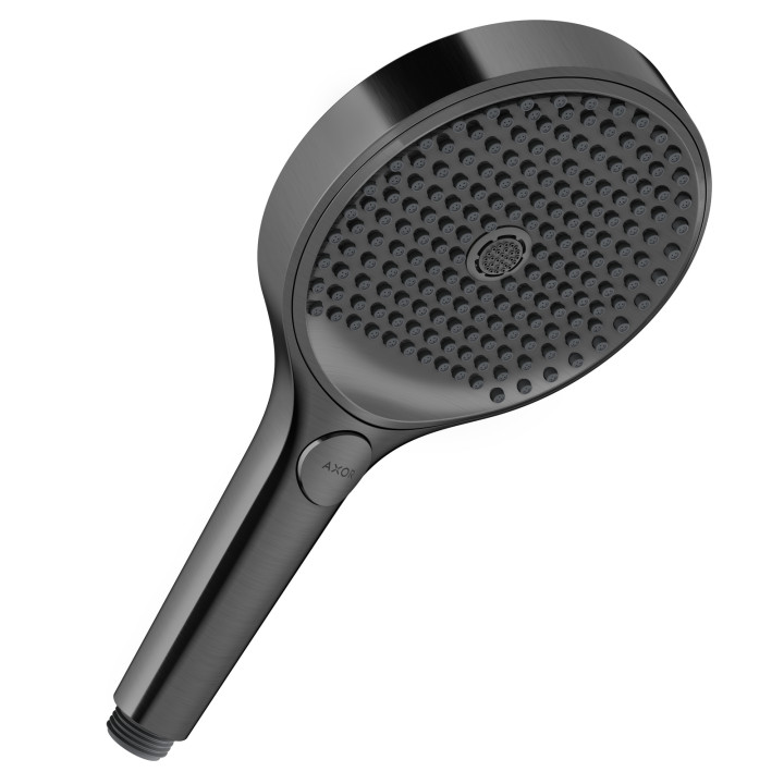 AX ShowerSolutions Główka prysznicowa 130 3jet EcoSmart+, Czarny Chrom Szczotkowany