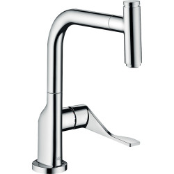 Axor Citterio Jednouchwytowa bateria kuchenna Select 230 z wyciąganą wylewką, Chrom