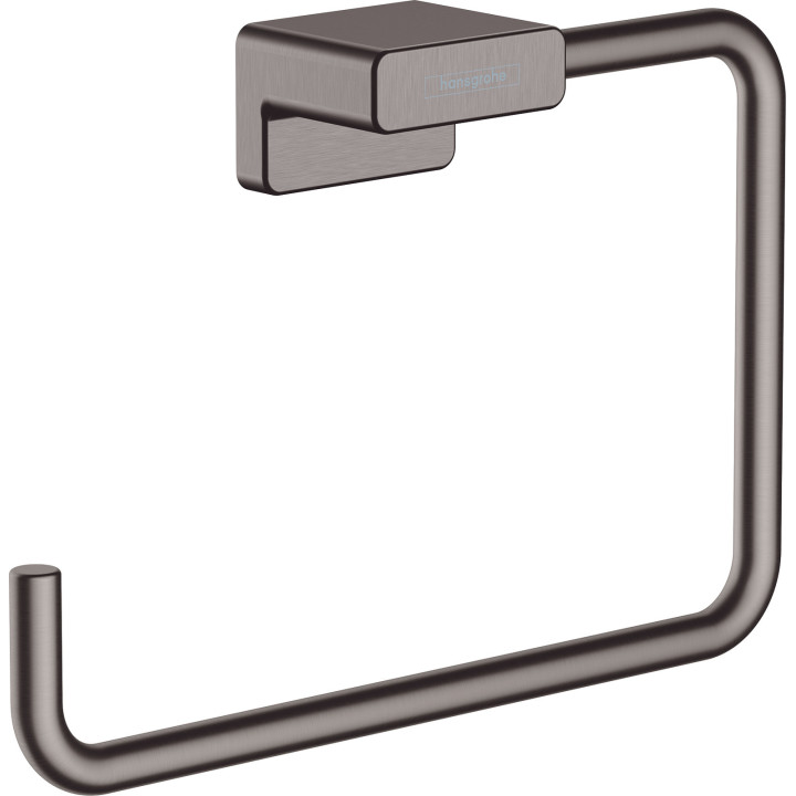 Hansgrohe AddStoris Q Wieszak na ręcznik typu Ring, Czarny Chrom
