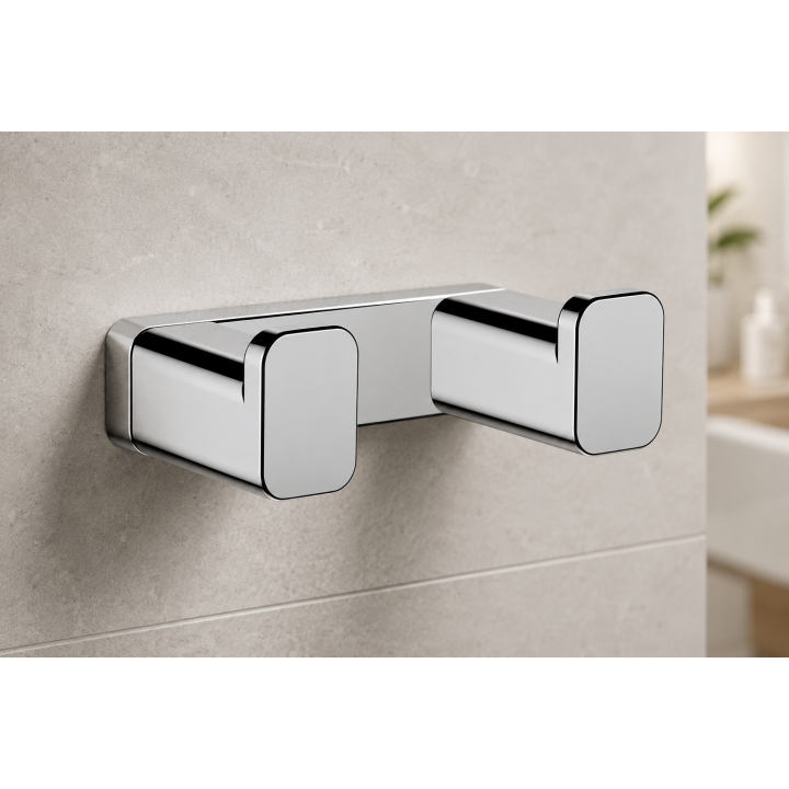 Hansgrohe AddStoris Q Haczyk na ręcznik, podwójny, Chrom