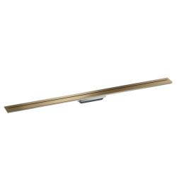 AX Drain Element zewnętrzny odpływu liniowego 1200, montaż przyścienny, Brąz Szczotkowany