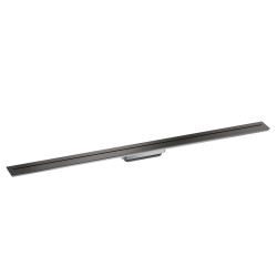 Axor Drain Element zewnętrzny odpływu liniowego 1200, montaż przyścienny, Czarny Chrom Szczotkowany