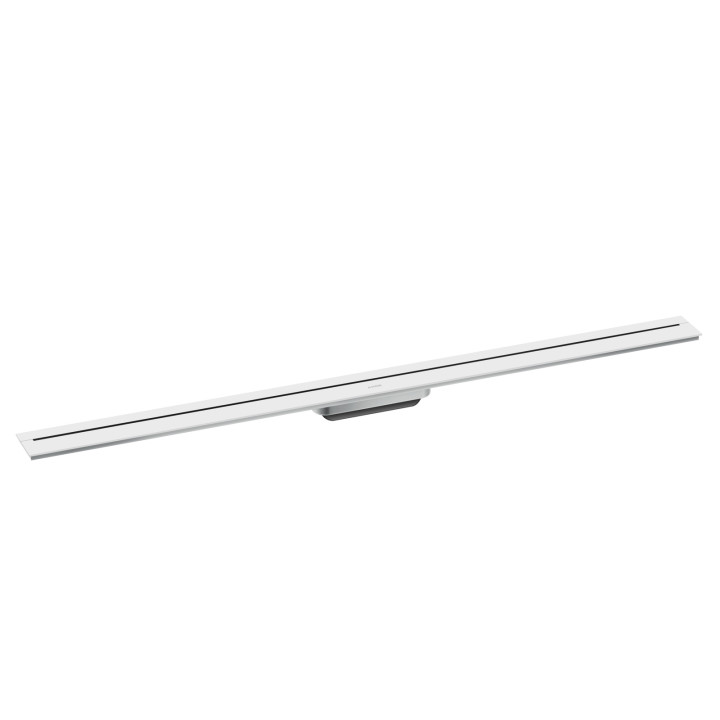 AX Drain Element zewnętrzny odpływu liniowego 1200, montaż przyścienny, Biały Matowy