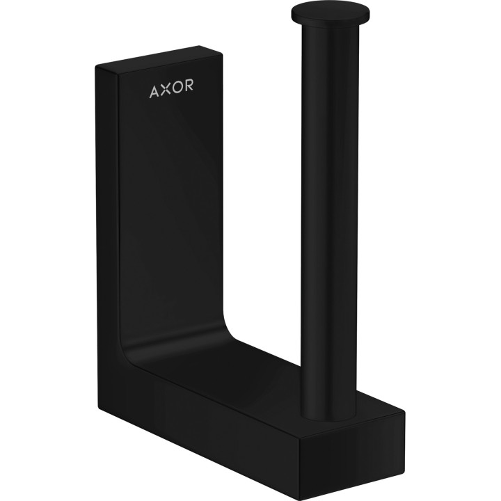 AX Universal Rectangular Uchwyt na zapasowy papier toaletowy, Czarny Matowy