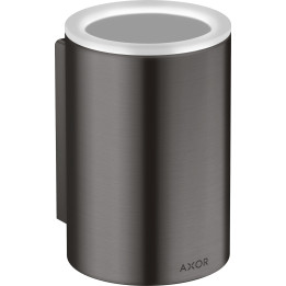 AX Universal Circular Kubek na szczoteczki do zębów, Czarny Chrom Szczotkowany