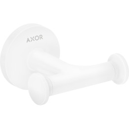 Axor Universal Circular Haczyk na ręcznik, podwójny, Biały Matowy