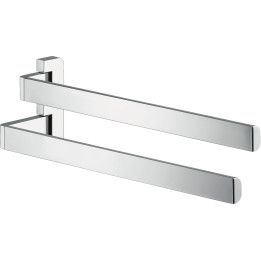 Axor Universal Softsquare Wieszak na ręczniki, 2-ramienny, Chrom