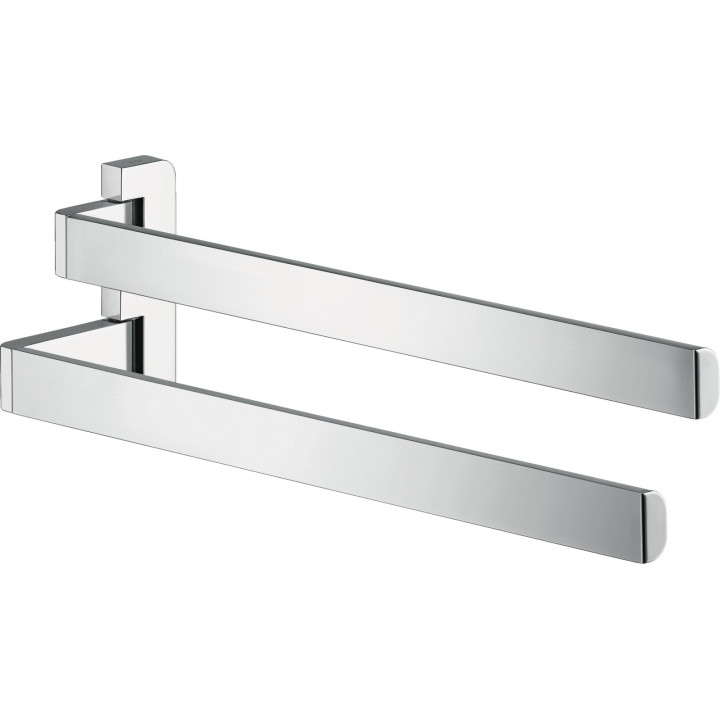 Axor Universal Softsquare Wieszak na ręczniki, 2-ramienny, Chrom