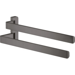 Axor Universal Softsquare Wieszak na ręczniki, 2-ramienny, Czarny
