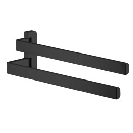 Axor Universal Softsquare Wieszak na ręczniki, 2-ramienny, Czarny