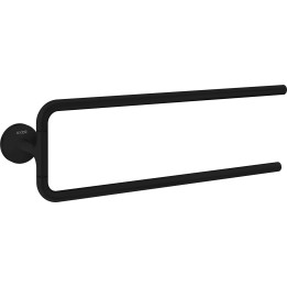 Axor Universal Circular Wieszak na ręczniki, 2-ramienny, Czarny
