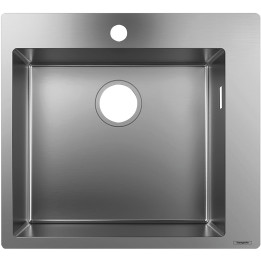 Hansgrohe S71 S711-F450 Zlewozmywak nablatowy 450, Stal