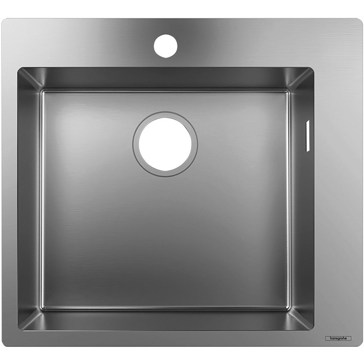 Hansgrohe S71 S711-F450 Zlewozmywak nablatowy 450, Stal