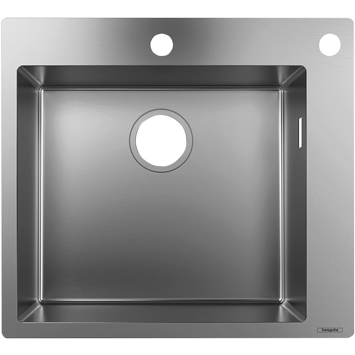 Hansgrohe S71 S712-F450 Zlewozmywak nablatowy 450, Stal