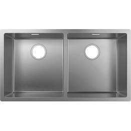 Hansgrohe S71 S719-U765 Zlewozmywak podblatowy 370/370, Stal