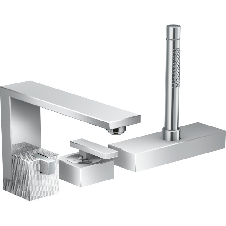 Axor Edge 3-otworowa jednouchwytowa bateria na brzeg wanny, sBox