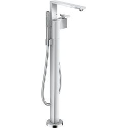 Axor Edge Jednouchwytowa bateria wannowa, wolnostojąca, szlif diamentowy., Chrom