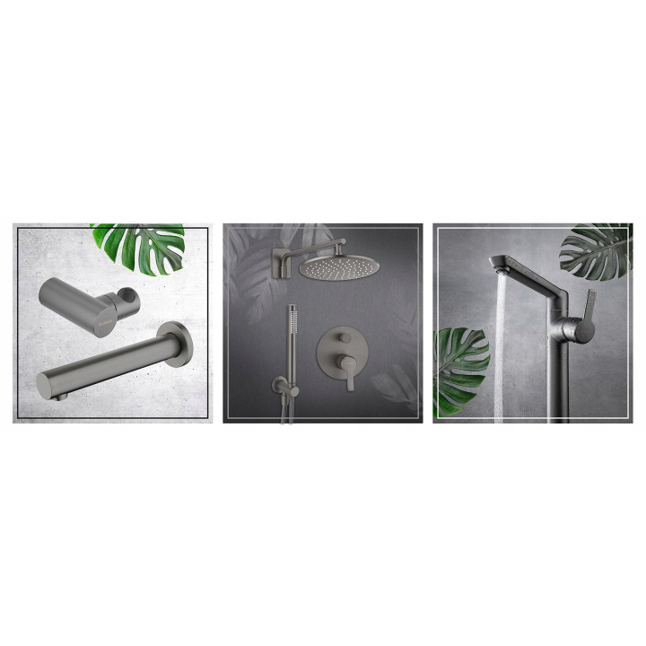 WĄŻ PRYSZNICOWY - 150 CM TITANIUM NDA D51W