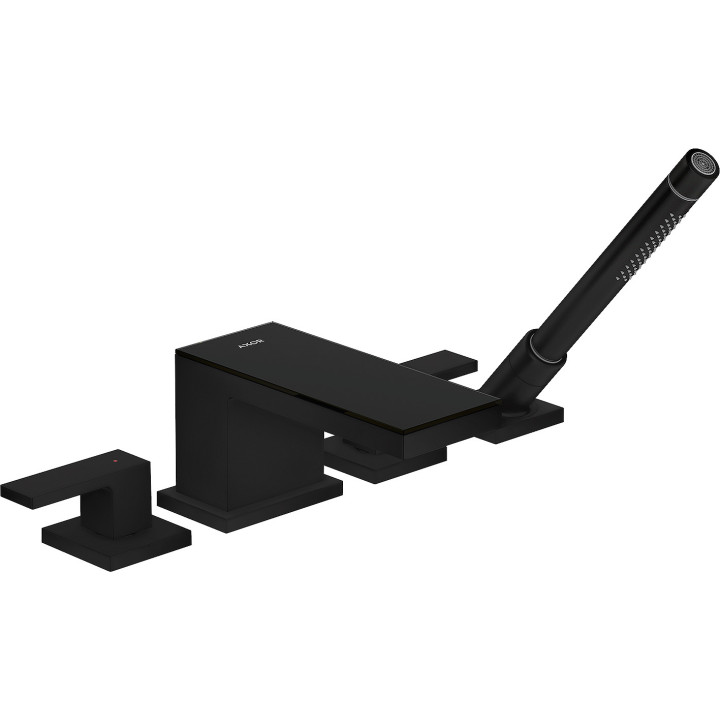 Axor MyEdition 4-otworowa bateria na brzeg wanny, Czarny
