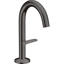 Axor One Bateria umywalkowa Select 140 z kompletem odpływowym Push-Open, Czarny Chrom Szczotkowany