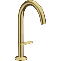 Axor One Bateria umywalkowa Select 170 z kompletem odpływowym Push-Open, Mosiądz Szczotkowany