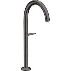 Axor One Bateria umywalkowa Select 260 do umywalek nablatowych z kompletem odpływowym Push-Open, Czarny Chrom Szczotkowany