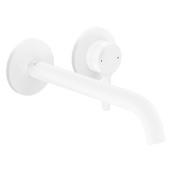 Axor One Jednouchwytowa bateria umywalkowa z wylewką 220 mm, ścienna, podtynkowa, Biały Matowy