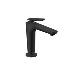 AX Citterio C Jednouchwytowa bateria umywalkowa 125 CoolStart z niezamykanym kompletem odpływowym, Czarny Matowy