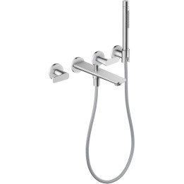 Axor Citterio C 3-otworowa bateria wannowa z punktowym zestawem