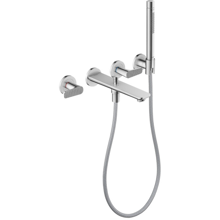 Axor Citterio C 3-otworowa bateria wannowa z punktowym zestawem