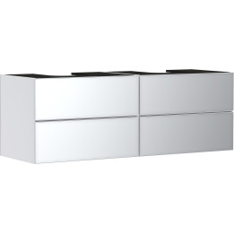 Hansgrohe Xevolos E Szafka pod 2 szlifowane umywalki wpuszczane w