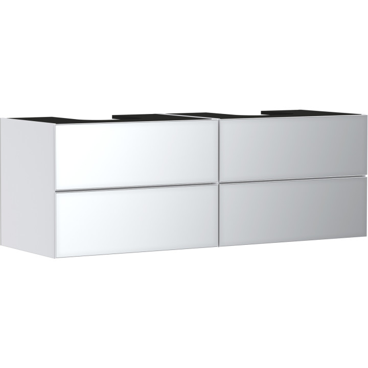Hansgrohe Xevolos E Szafka pod 2 szlifowane umywalki wpuszczane w