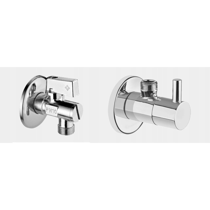 Zawór kątowy z głowicą ceramiczną 1/2" - 1/2" chrom VFA B63R
