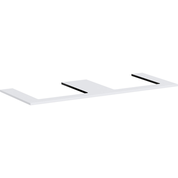 Hansgrohe Xilesa E Blat 1375/550 z wycięciami pod 2 umywalki