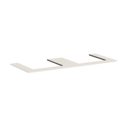 Hansgrohe Xilesa E Blat 1375/550 z wycięciami pod 2 umywalki