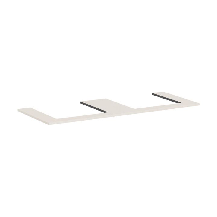 Hansgrohe Xilesa E Blat 1375/550 z wycięciami pod 2 umywalki