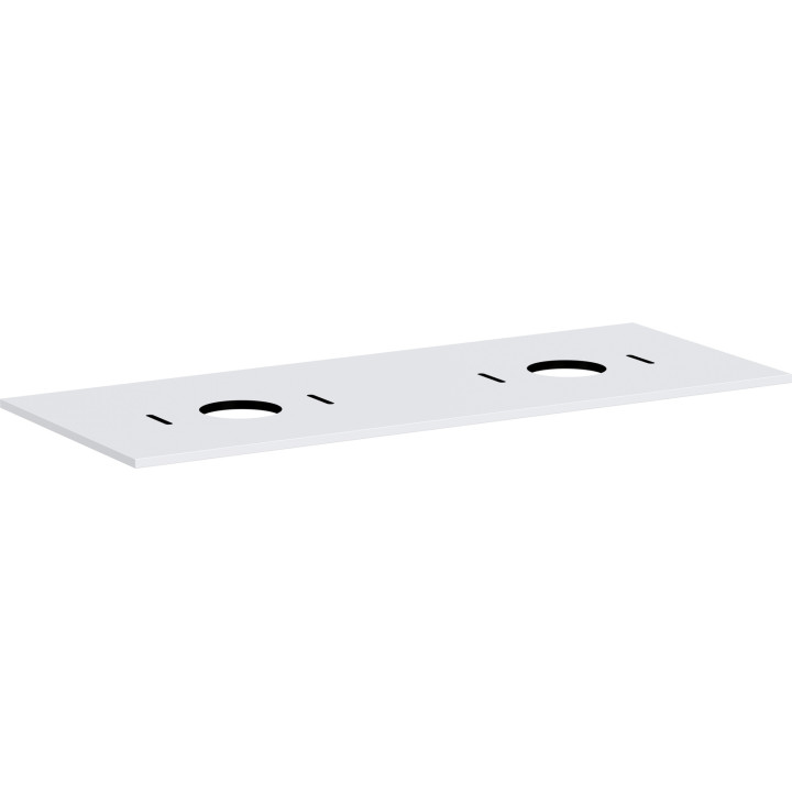 Hansgrohe Xilesa E Blat 1375/550 z wycięciami pod 2 umywalki