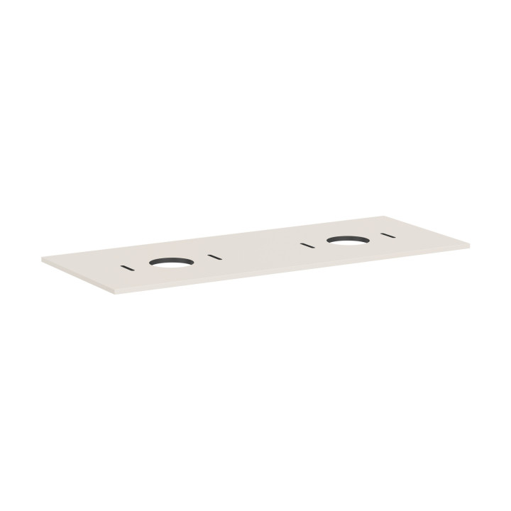 Hansgrohe Xilesa E Blat 1375/550 z wycięciami pod 2 umywalki