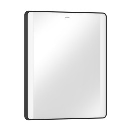 HG Xarita Lite Q Lustro z bocznym oświetleniem LED 600/30, włącznik ścienny, Czarny Matowy