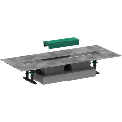 HG uBox universal Kompletny zestaw do odpływów liniowych 600, niski