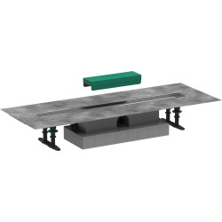 HG uBox universal Kompletny zestaw do odpływów liniowych 700, niski