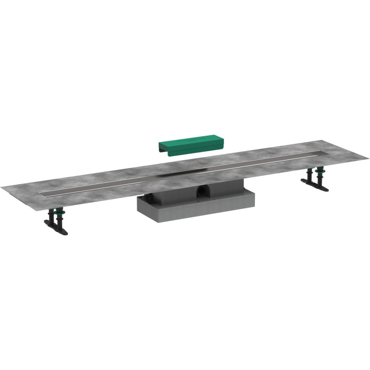 HG uBox universal Kompletny zestaw do odpływów liniowych 1200, niski