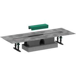 Hansgrohe uBox universal Kompletny zestaw do odpływów liniowych 700, standardowy