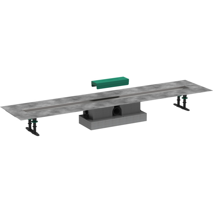 HG uBox universal Kompletny zestaw do odpływów liniowych 1200, standardowy