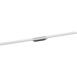 HG RainDrain Flex Element zewnętrzny odpływu liniowego 1200 z możliwością przycięcia, montaż odsunięty od ściany, Biały Matowy
